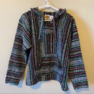 Earth Ragz Baja Hoodie Drug Rug Vintage